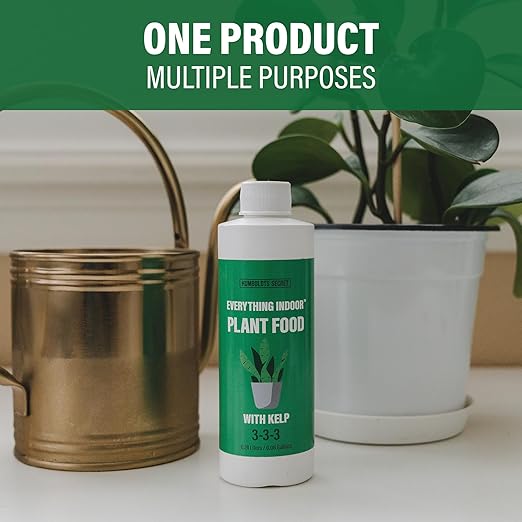 Humboldts Secret Everything Indoor Plant Food with Kelp | Liquid Concentrate Indoor Plant Fertilizer 3-3-3 All Purpose Plant Food for House Plants (32 Ounce)…