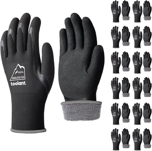 toolant Winter Work Gloves for Men & Women, Freezer Gloves with Super Durable & Grip, Insulated Liner for Cold Weather