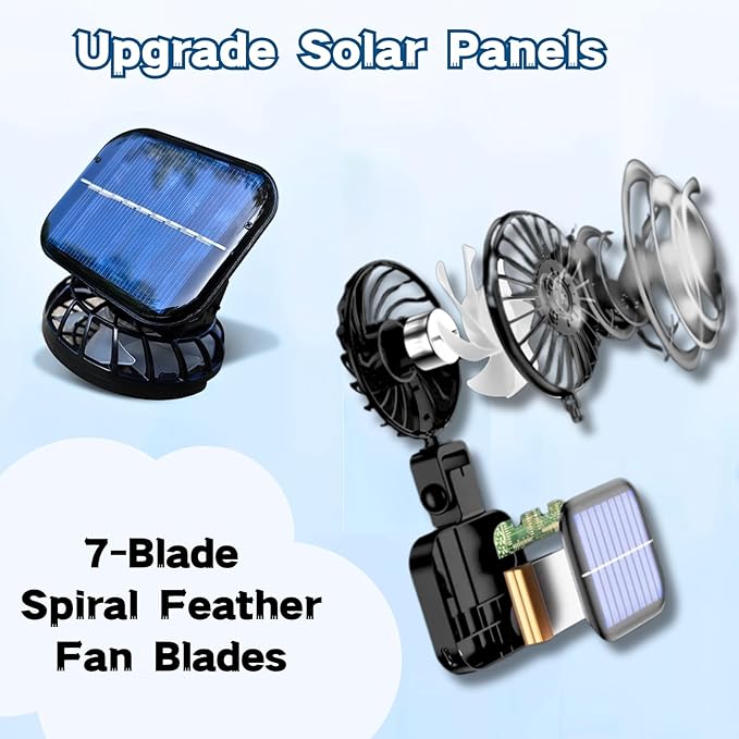 Wide Brim Sun Hat with Solar Fan, Solar Fan Hat, Men Sunscreen Sun Hats with Fans, SolarFan Outdoor
