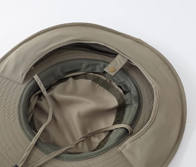 Home Prefer UPF50 Mens Sun Hat with Neck Flap Quick Dry UV Protection Cap Womens Wide Brim Fishing Hat Neck Flap Beach Garden