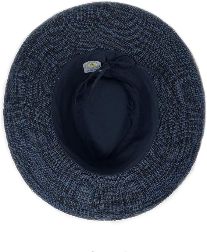 Wallaroo Hat Company Women’s Victoria Fedora – UPF 50+ UV Protection, Wide Brim, Medium Size, Packable & Adjustable Sun Hat