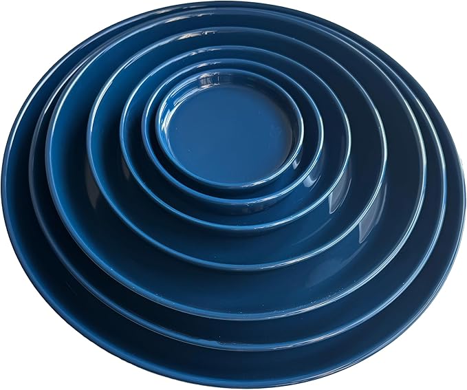 Ceramic Plant Saucers, 10 Inch (11 Inch) Plant Trays, Durable Round Glazed Ceramic Flower Plant Water Drip Tray for Pots Planter, Heavy Duty Plant Dish Plant Plate to Catch Water for Indoor & Outdoor