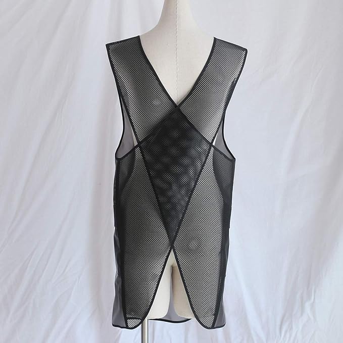 NEWGEM Japanese Linen Cross Back Cooking Aprons for Women Men with Pockets Cute for Baking Kitchen