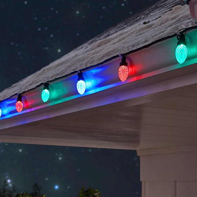 TW SHINE C9 Christmas Lights, 100 LED 66 FT Christmas String Lights Outdoor with 8 Modes Timer Waterproof Connectable for Indoor Yard Xmas Tree House Decorations (Multi-Color)