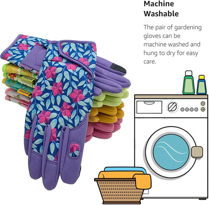 Thorn Proof&Puncture Resistant Gardening Gloves with Grip,Garden Glove for Women, Leather Yard Work Gifts