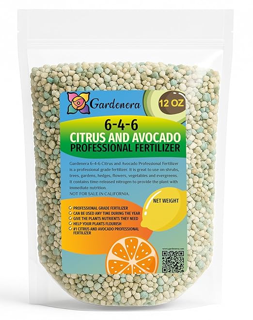 𝐁𝐄𝐒𝐓𝐒𝐄𝐋𝐋𝐄𝐑 6-4-6 Avocado Citrus Tree Plant Food for Outdoor/Indoor Gardening | Quick-Release Nitrogen Fertilizer | Orange, Lime, Avocado and Lemon Tree Fertilizer [12 OZ]