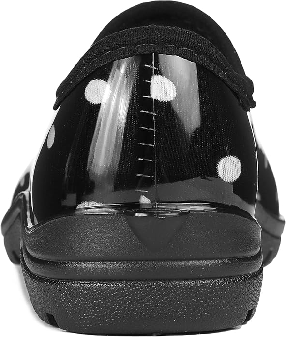 DKSUKO Waterproof Garden Shoe for Women Outdoor Slip-On Rain Boots Short Ankle Work Shoes and Garden Clogs with Comfort Insole