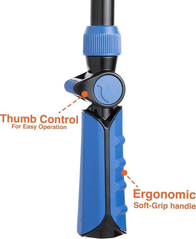 5-Pack with Corvid Adjustable Thumb Control Garden Watering Wand, 19-24 Inch Telescoping Hose Nozzle 8 Spray Patterns, Heavy-Duty Zinc & Aluminum for Precise Watering and Cleaning