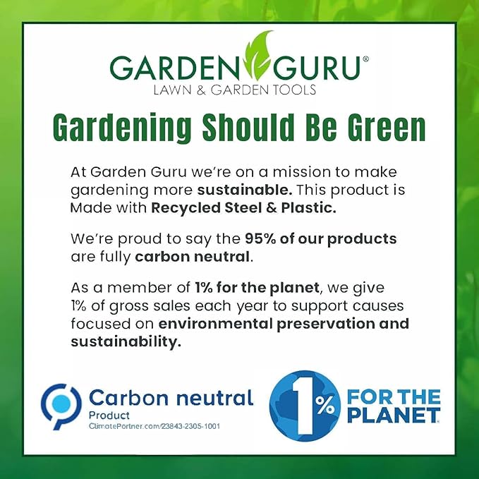 GARDEN GURU Razor Sharp Snip – Professional Garden Pruning Shears Trimmers Scissors – Super Sharp Micro-Tip Precision Stainless Steel Blades - Easy on Arthritic Hands - Soft Ergonomic Rubber Handles