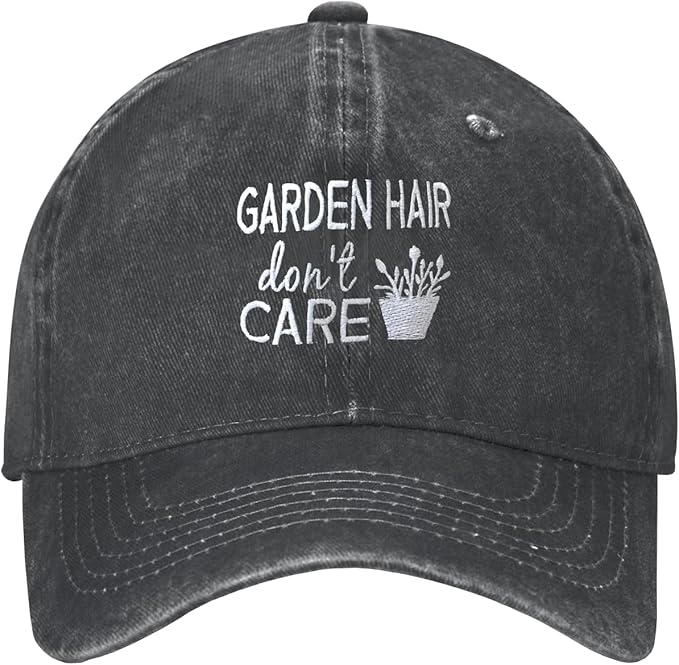 Women‘s Garden Hair Don’t Care Baseball Cap - Trucker Hat for Women - Stylish Cute Sun Hat