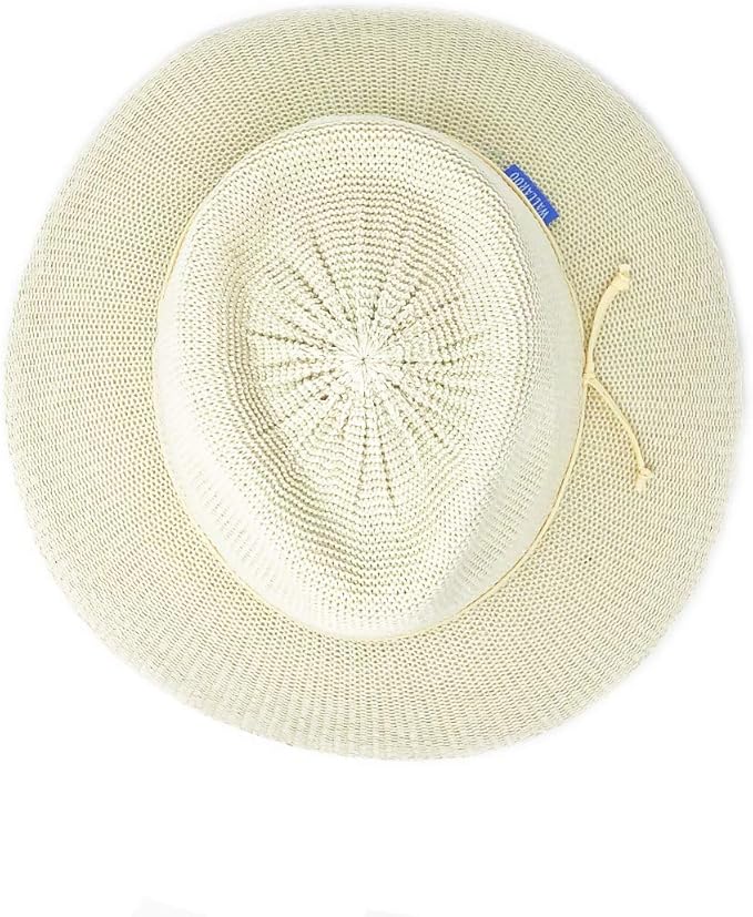 Wallaroo Hat Company Women’s Victoria Fedora – UPF 50+ UV Protection, Wide Brim, Medium Size, Packable & Adjustable Sun Hat