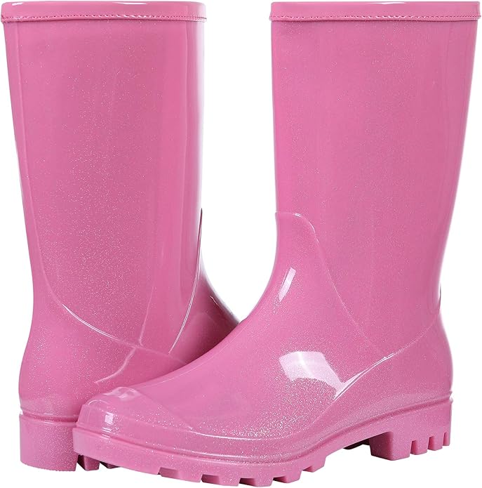 Evshine Women's Mid Calf Rain Boots Waterproof Garden Shoes