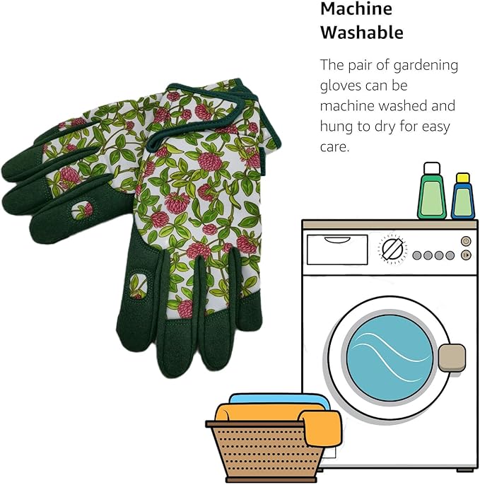 Thorn Proof&Puncture Resistant Gardening Gloves with Grip,Garden Glove for Women, Leather Yard Work Gifts