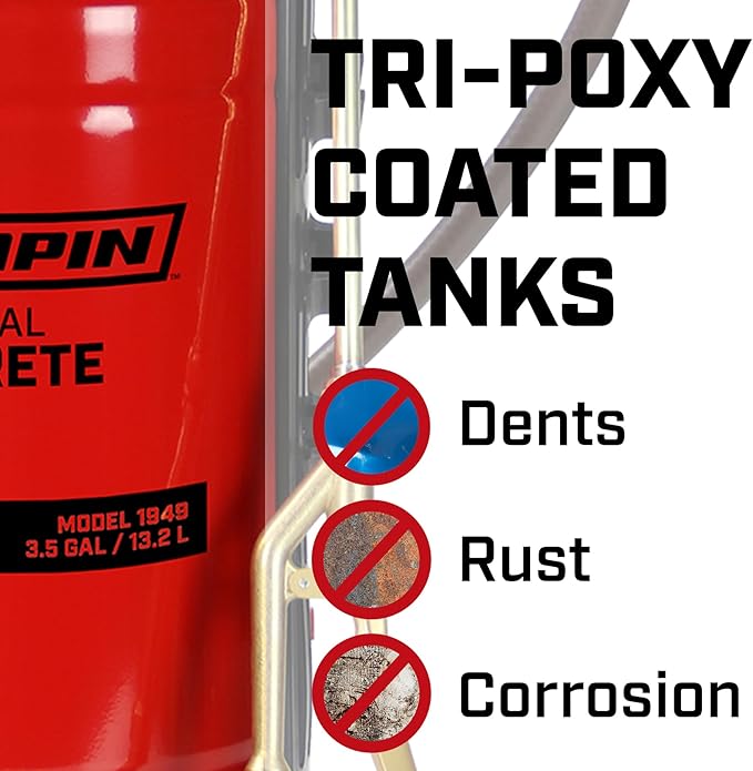 Chapin Portable Concrete Sprayer, 3-1/2-Gallon Capacity, Model# 1949