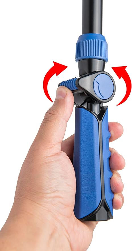 with Corvid Adjustable Thumb Control Garden Watering Wand, 19-24 Inch Telescoping Hose Nozzle 8 Spray Patterns, Heavy-Duty Zinc & Aluminum for Precise Watering and Cleaning