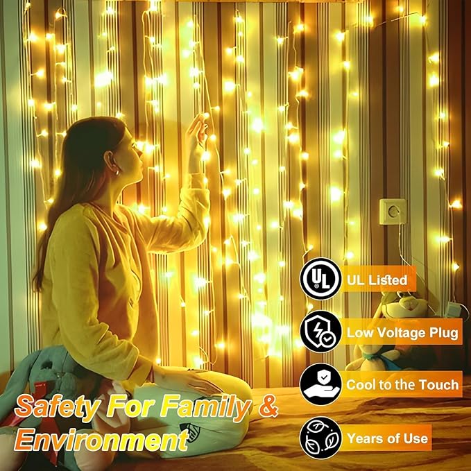 750 LED 240FT Christmas String Lights Outdoor, 12 Pro Modes and Timer Memory & Brightness, Plug in Outdoor Waterproof Clear Wire Twinkle Light for for Xmas Yard Tree Wedding Party Decor (Warm White)