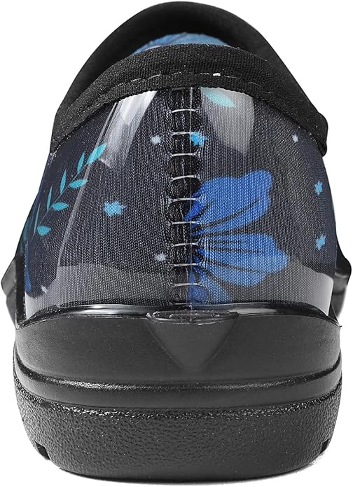 DKSUKO Waterproof Garden Shoe for Women Outdoor Slip-On Rain Boots Short Ankle Work Shoes and Garden Clogs with Comfort Insole