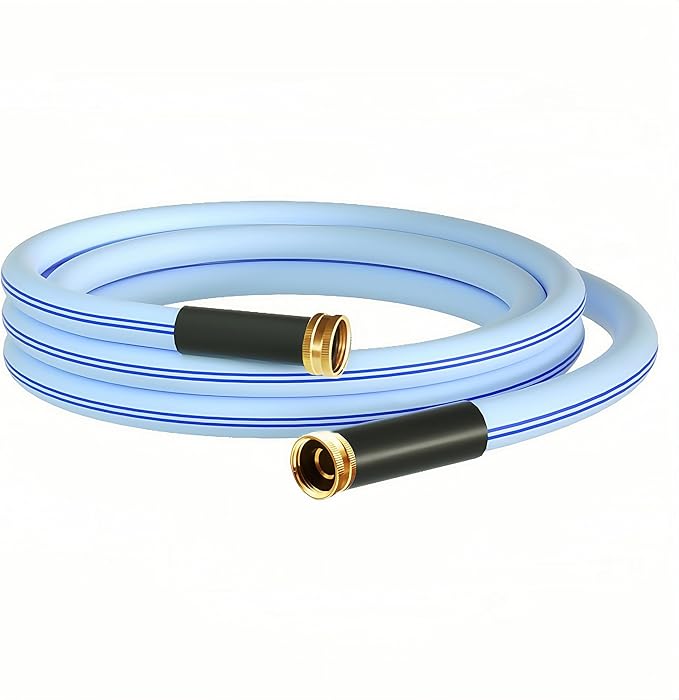 Atlantic Female to Female Heavy Duty Garden Hose 10 ft x 5/8 Inch Blue, Short Hose Reel Connection Leader Hose.