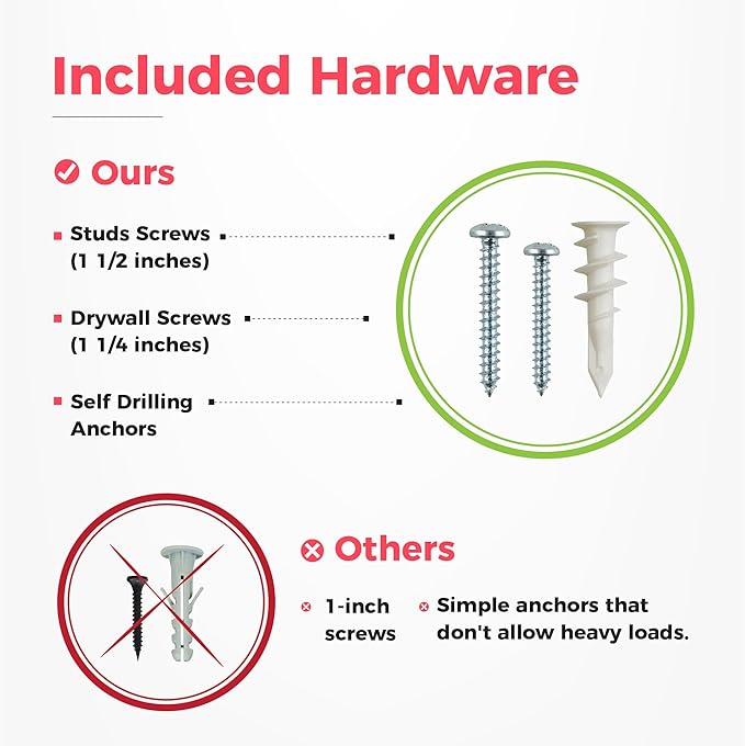 TIDYME Garage Tool Organizer Wall Mount - 80 inches - Sturdy Storage Rack with Adjustable Hooks, Anti-Rust - Easy Installation, 500lbs Capacity - Garden Tool Organizer (05 Racks & 10 Hooks)