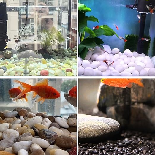 10lbs Jade River Rocks, 2-3 Inch Natural Pebbles for Indoor Plants, High Polished Decorative Stones Vase Filler Fish Tank Aquariums Landscaping Garden Outdoor and Indoor DIY