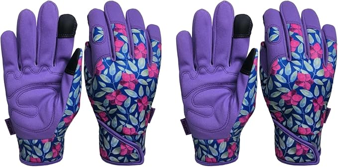 Thorn Proof&Puncture Resistant Gardening Gloves with Grip,Garden Glove for Women, Leather Yard Work Gifts