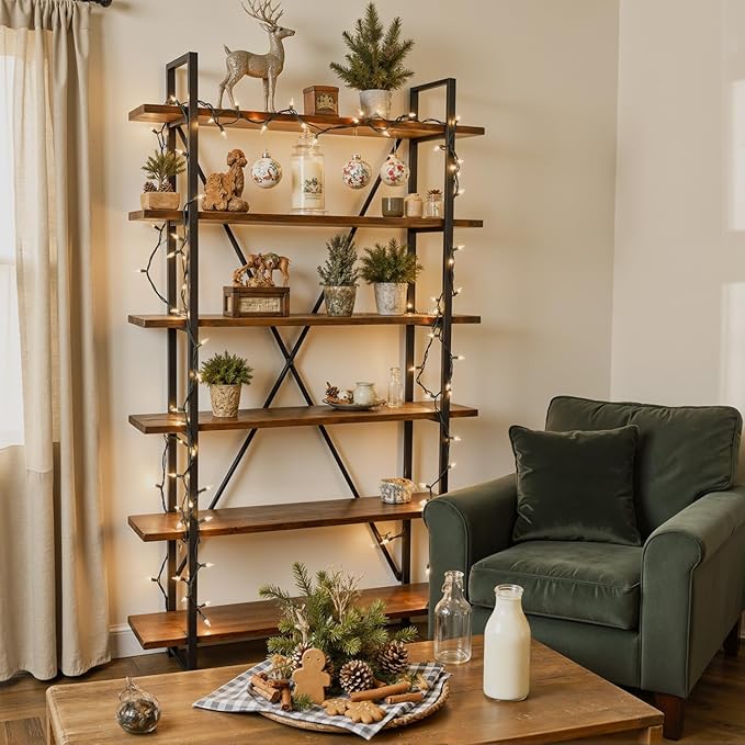 50-Count White Christmas Lights with Green Wire, 13FT Incandescent Bulbs Mini String Lights Connectable for Indoor, Christmas Tree, Outdoor, Classroom, Party, Garland, Xmas