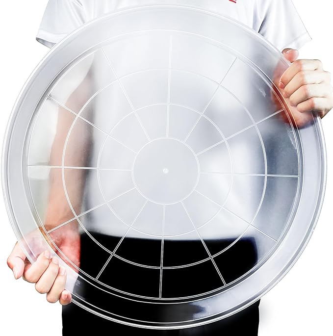 4 Pack Clear Plant Saucer 4 6 8 10 12 14 16 18 20 22 Inch Plant Trays for Pots, Plastic Extra Large Planter Saucers for Outdoors Indoors, Drip Catcher Water Tray for Plants (12 Inch)