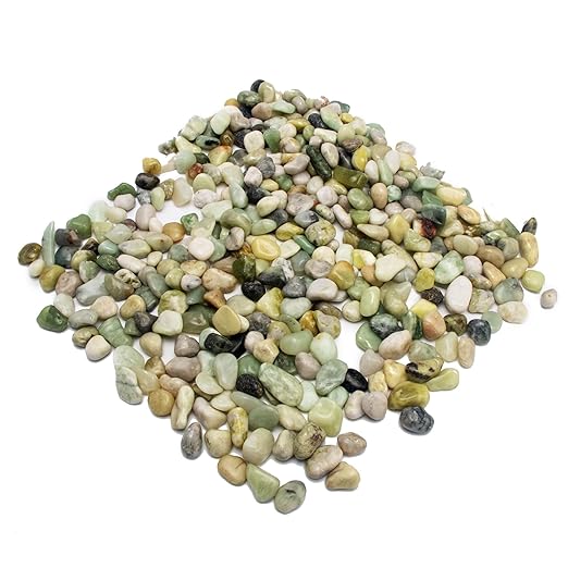 18 Pounds Jade Pebbles River Pea Rocks for Succulents Cactus Plants Decorative Stones Gravel