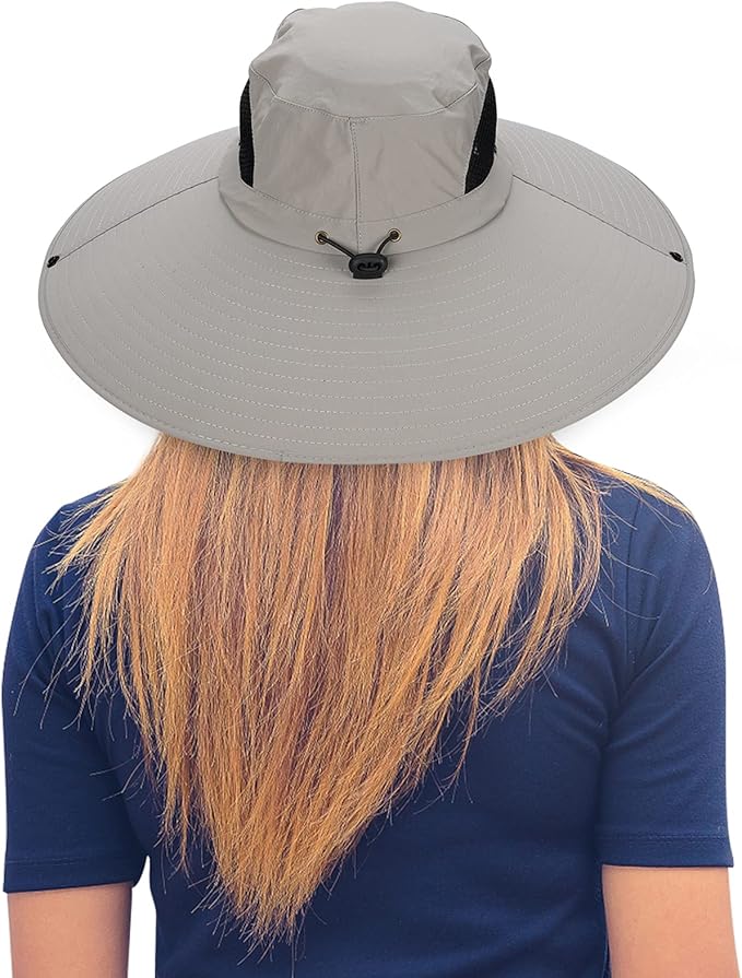Leotruny Women Super Wide Brim Sun Hat UPF50+ Waterproof Bucket Hat for Fishing, Hiking, Camping