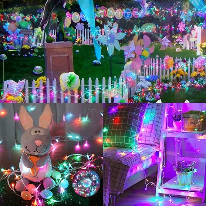 Color Changing Christmas Lights, 175ft 500 LED Warm White & Multicolor Christmas String Light with Remote, 11 Modes Fairy Twinkle Lights for Party Home Garden Holiday Weddings Xmas Tree Decorations