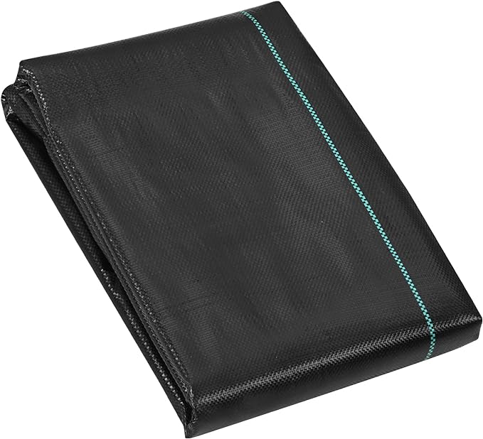 VEVOR 3FTx50FT Premium Heavy Duty Weed Barrier Landscape Fabric, 3.2OZ Woven Geotextile Fabric Under Gravel, High Permeability for Weed Blocker Weed Mat, Driveway Fabric, Weed Control Garden Cloth