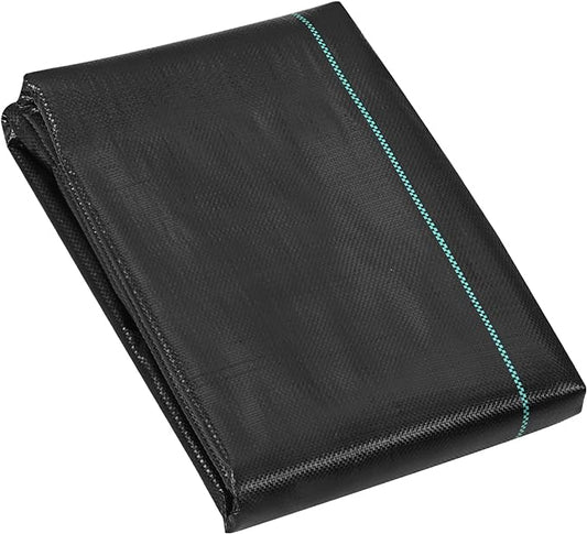 VEVOR 3FTx50FT Premium Heavy Duty Weed Barrier Landscape Fabric, 3.2OZ Woven Geotextile Fabric Under Gravel, High Permeability for Weed Blocker Weed Mat, Driveway Fabric, Weed Control Garden Cloth