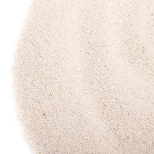18 Pounds Aquarium White Sand Natural Decorative Sand,Coarse Sand Stone,Coarse Silica Sand,use in Aquariums,Crafts,Decor,Vase Filler,Succulent Rocks
