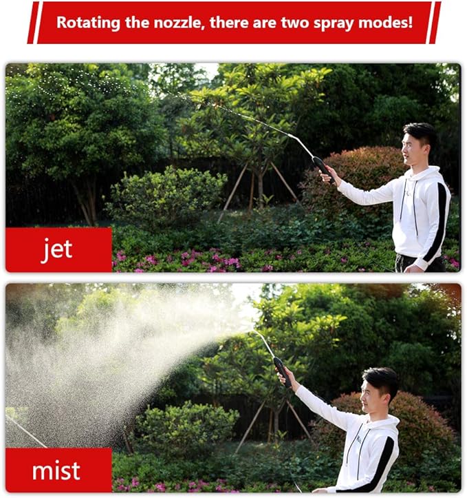 Battery Operated Versatile and Multi-Purpose Foldable Power Sprayer with Holster Easily attaching to Most Available Gallon Jugs Having 38-SP400 Neck for Gardening,Cleaning and Disinfecting