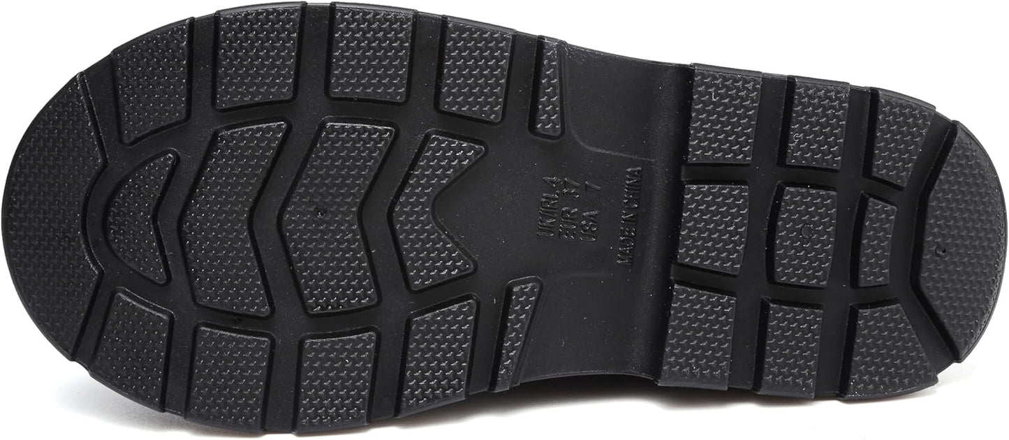 Women's Short Rain Boots Waterproof Slip On Ankle Chelsea Booties