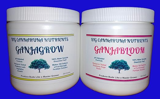 Big Cannahuna Nutrients Ganjabloom - Fertilizer for Flowering Plants, 500 Grams
