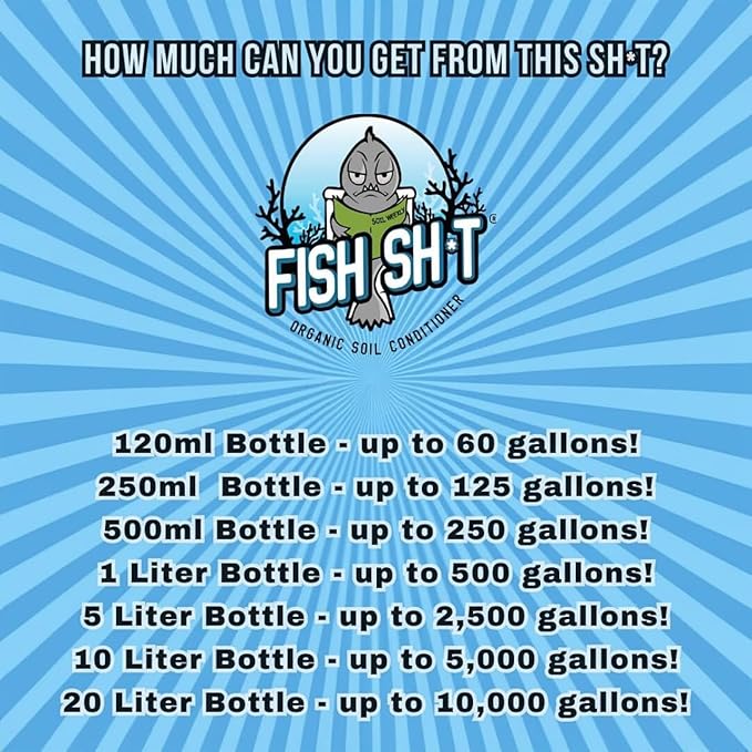 Fish Head Farms Organic Soil Conditioner for Yield and Flavor Enhancement. Improves Fertilizer Efficiency. Useful in Both Garden Soil and Hydroponics Applications. 250 mililiters