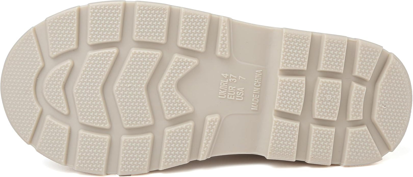 Women's Short Rain Boots Waterproof Slip On Ankle Chelsea Booties