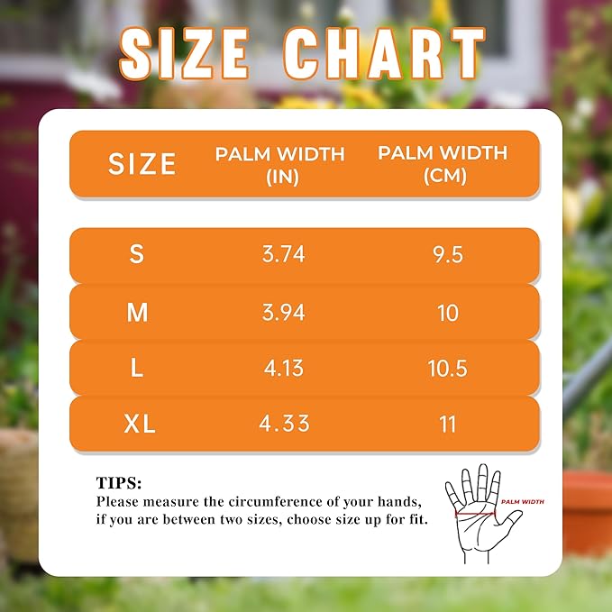 HANDLANDY Leather Gardening Gloves for Women, Scratch Resistant Breathable Ladies Rose Pruning Garden Gauntlet Yard Gloves, Gift for Gardeners (Khaki, XL)