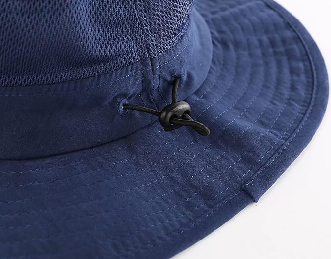 Connectyle Kids Wide Brim Sun Hat for Toddler Boys Girls Breathable Bucket Hat for Fishing Hiking UPF 50+ Protection Sun Hat