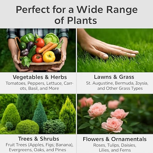 𝐁𝐄𝐒𝐓𝐒𝐄𝐋𝐋𝐄𝐑 10-10-10 Plant Fertilizer Slow Release | 10 10 10 All Purpose Fertilizer for Fruit Trees, Evergreens, Vegetables, Arborvitae, Fig Trees, Shrubs, Pines, Oaks, Flowers [5 Quarts]