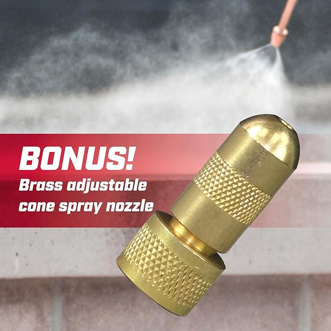 Chapin 19494 Made in USA 3.5 Gallon Tri-Poxy Industrial Open Head Sprayer for Professional Concrete Applications, Form Oils, Construction with All Brass Components, 3.5 gallons, Red