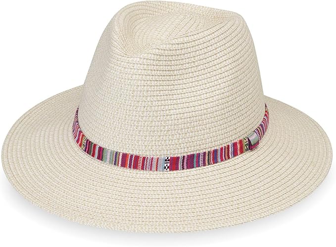 Wallaroo Sedona Fedora – Petite Small or Medium | UPF 50+ Sun Protection | Wide Brim, Adjustable & Packable