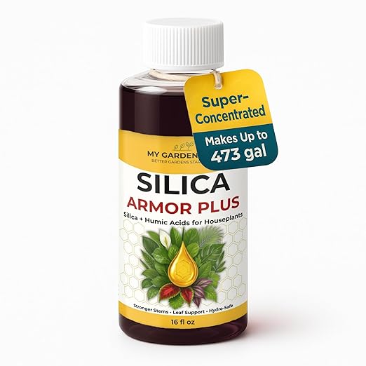 Silica for Plants with Humic Acid – Liquid Houseplant Fertilizer & Plant Food for Indoor Potted Plants – Monstera, Pothos & Tropical Indoor Plants, Water Soluble Nutrients (16 oz)