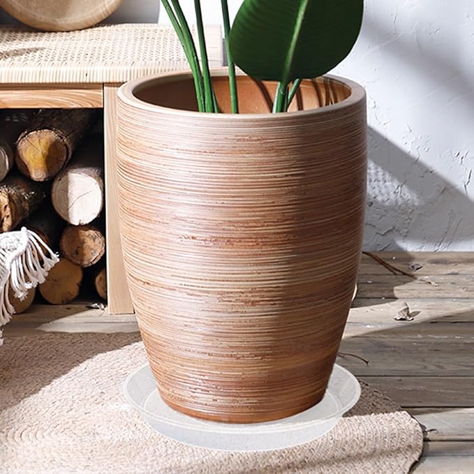 12 Pack Plant Saucer, 6 8 10 inch Clear Plant Saucers Heavy Sturdy Plastic Planter Trays Pot Tray for Indoor Outdoor, Plant Water Drip Trays for Pots