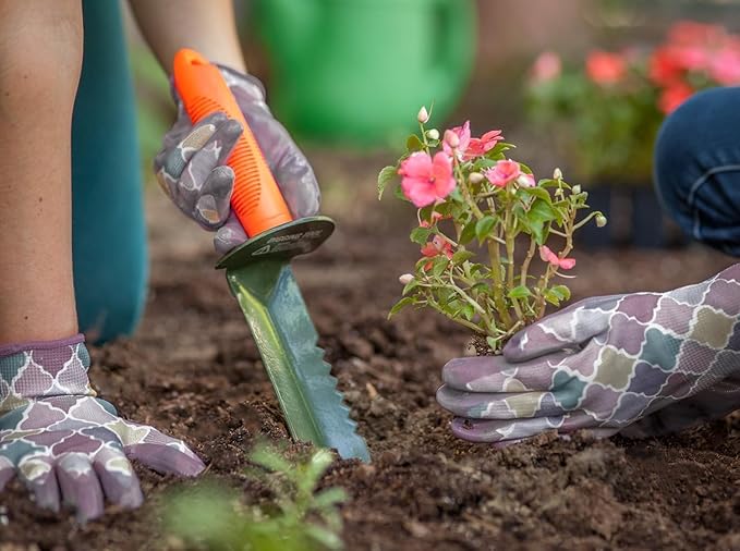 SE Prospector's Serrated Edge Digger Compact Shovel Trowel for Gardening, Metal or Gold Prospecting and Detecting - Includes Carrying Sheath