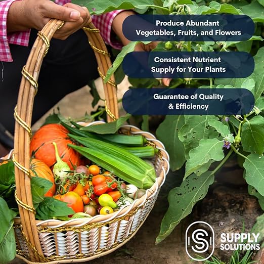 16-16-16 Complete Lawn & Garden All Purpose Granular Fertilizer - The Ultimate Plant Food for Lush Greenery & Vibrant Blooms - for All Plants, Vegetables, Fruits, and Berries - 50lbs