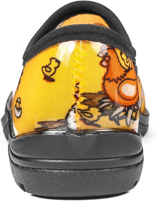 DKSUKO Waterproof Garden Shoe for Women Outdoor Slip-On Rain Boots Short Ankle Work Shoes and Garden Clogs with Comfort Insole