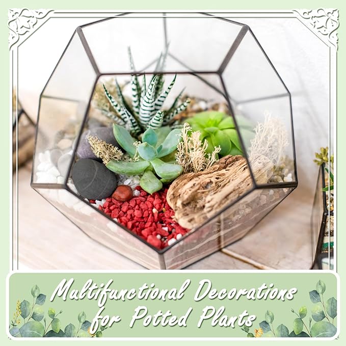 11LB Stone Pebbles River Rocks, 100% Natural Hand-Picked Premium Decorative Pebbles, Ideal for Garden Landscaping, Home Decor, Aquariums, Painting, Crafting and Gifts, Onyx Black