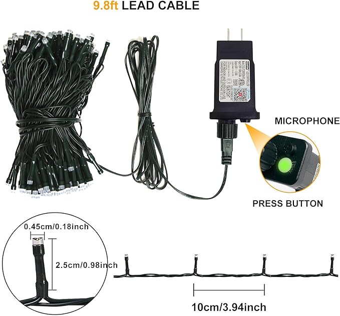 Smart WiFi LED Christmas Lights, APP-Controlled RGB Fairy String Lights, Ideal for Xmas Tree, Garden, Home, Party, Halloween Festival Deco (33ft-100LED)